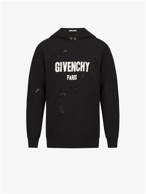 givenchy hoodie fake|givenchy destroyed hoodie.